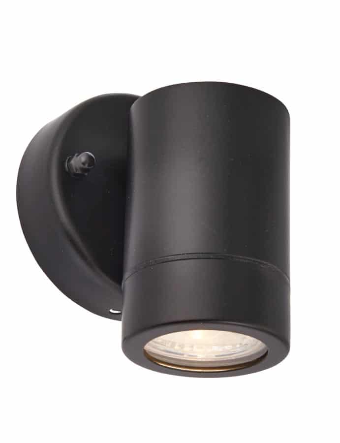 Palin Stainless Steel Outdoor Wall Down Spot Light Black IP44