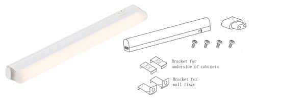 Sleek 30cm 5w CCT LED Switched Under Cupboard Cabinet Light White