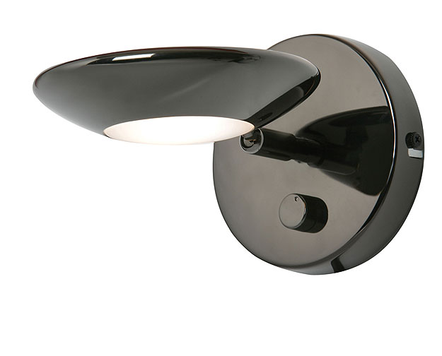 Black Chrome Wall Washer with Dimmer