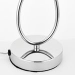 Aerith 2 Light Touch Operated Table Lamp Chrome Smoked Glass
