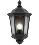 Burford Traditional Outdoor Wall Coach Lantern Matt Black IP44