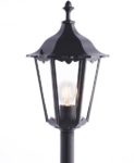 Burford Traditional Outdoor Bollard Lantern Matt Black IP44