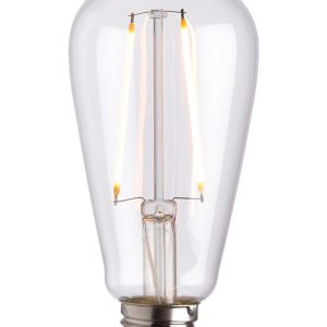 Very Warm White 2w LED Filament E27 Pear Light Bulb 210 Lm