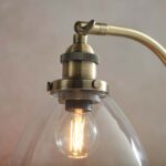 Endon Hansen Industrial Table Lamp Antique Brass