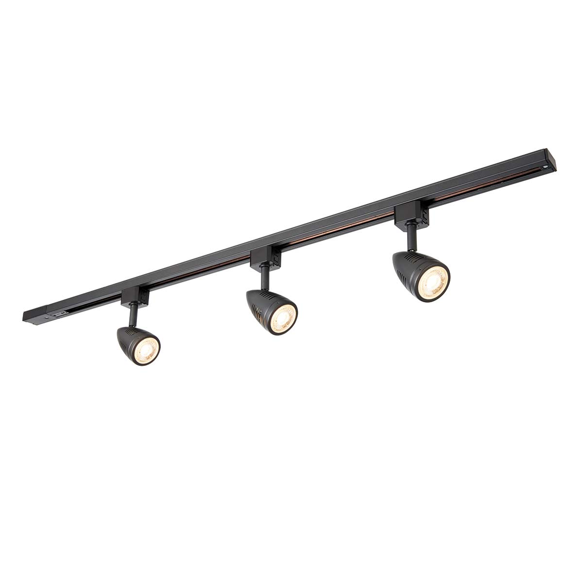 Bullett 3 Light Ceiling Spot Light Track Kit Matt Black
