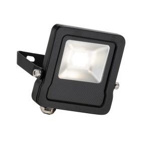 Surge 10W LED Outdoor PIR Floodlight Manual Override Black IP65