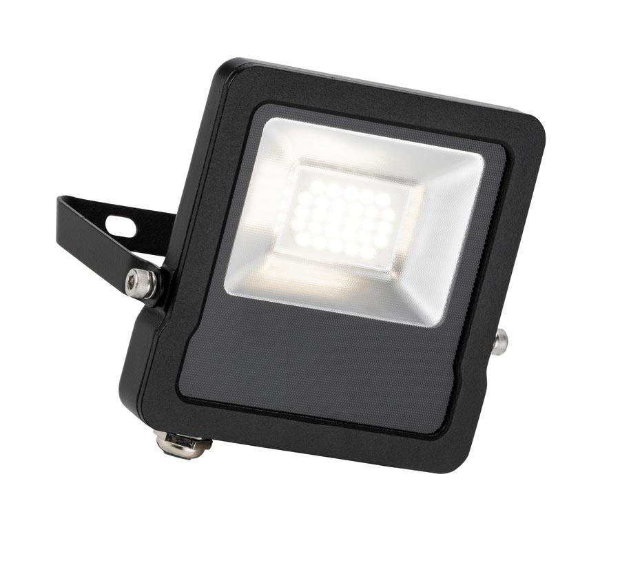 Surge 20W Cool White LED Outdoor Security Floodlight Black IP65