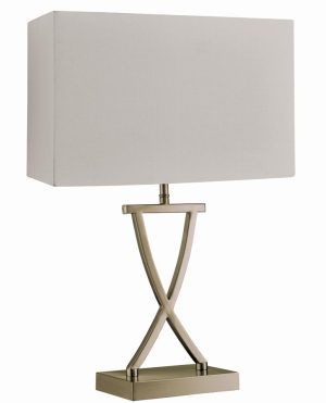 7923AB Cross modern 1 light table lamp antique brass