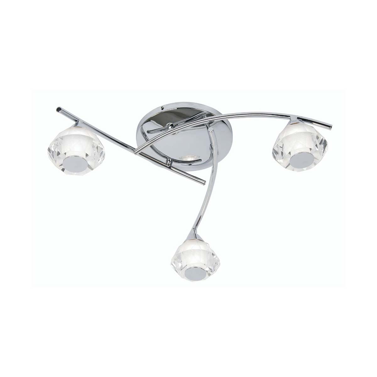 Meissa Chrome 3 Arm Bathroom Ceiling Light