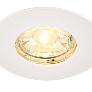 Speculo Bathroom Shower Down Light Fire Rated White IP65
