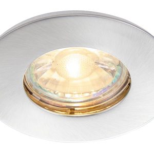 Speculo Bathroom Down Light Fire Rated Brushed Chrome IP65