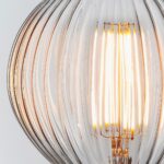 Ribb 125mm 4w LED Clear Globe E27 Light Bulb 450lm
