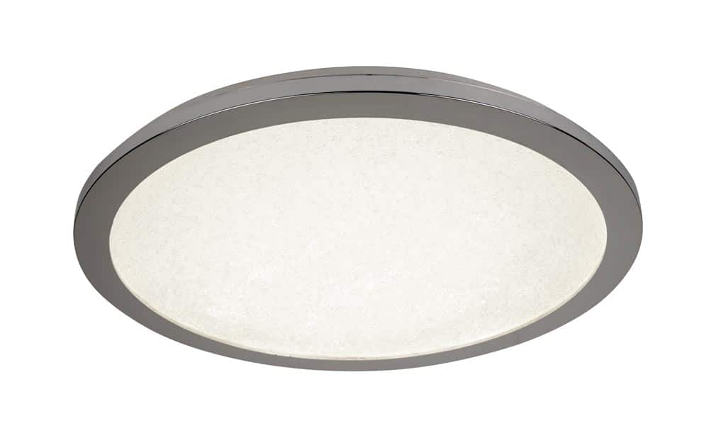 Sandis Small 30cm Flush Mount LED Bathroom Ceiling Light Chrome