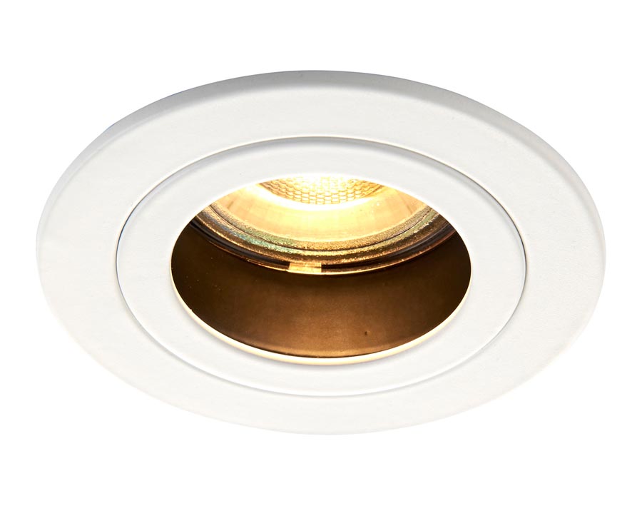 Cast Anti Glare Fixed GU10 Mains Voltage Down Light Matt White