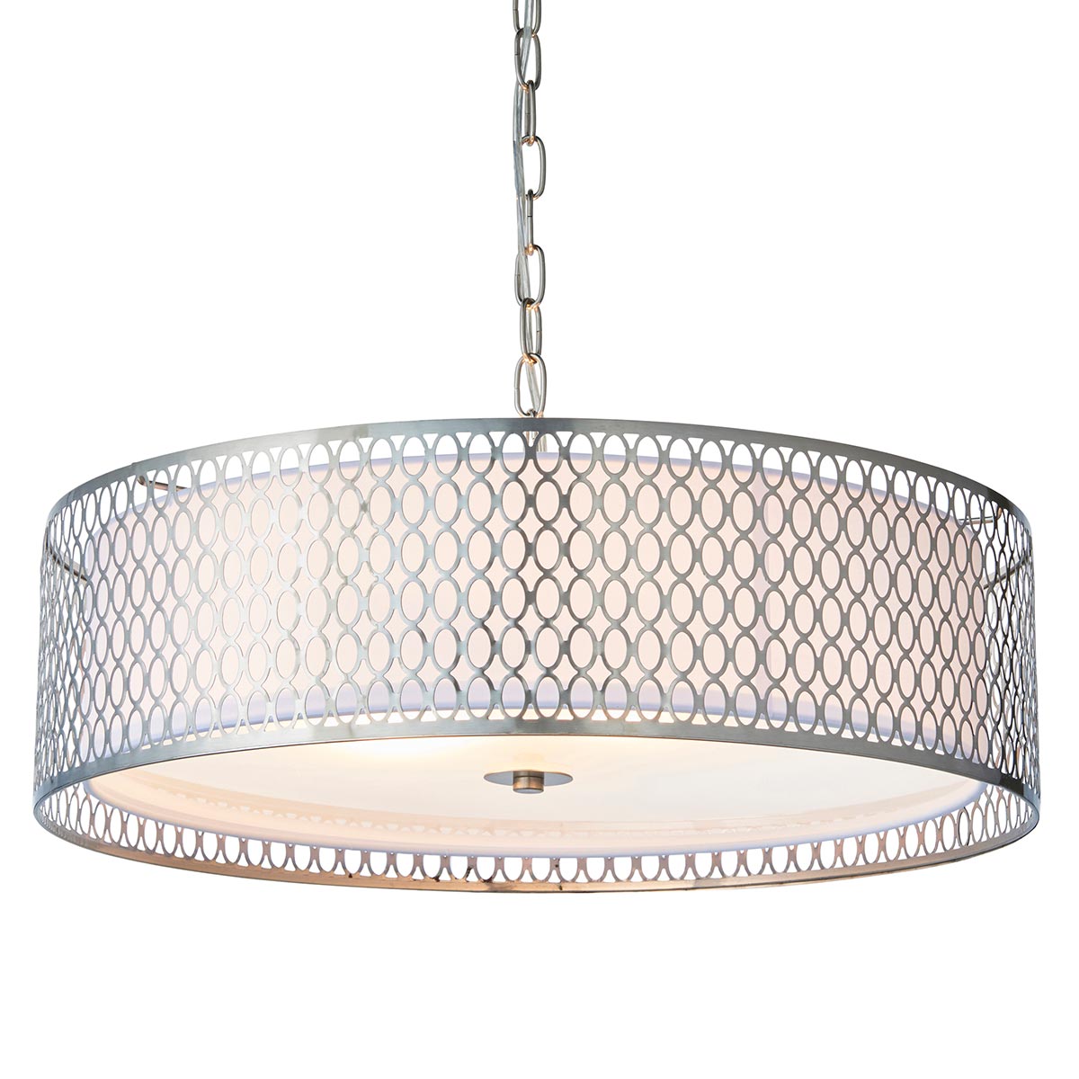 Endon Cordero 3 Light Ceiling Pendant Satin Nickel