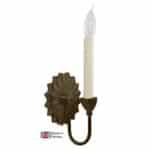 Etoile 1 Light Art Deco Wall Sconce Solid Brass Handmade