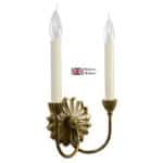 Etoile 2 Light Art Deco Wall Sconce Solid Brass Handmade