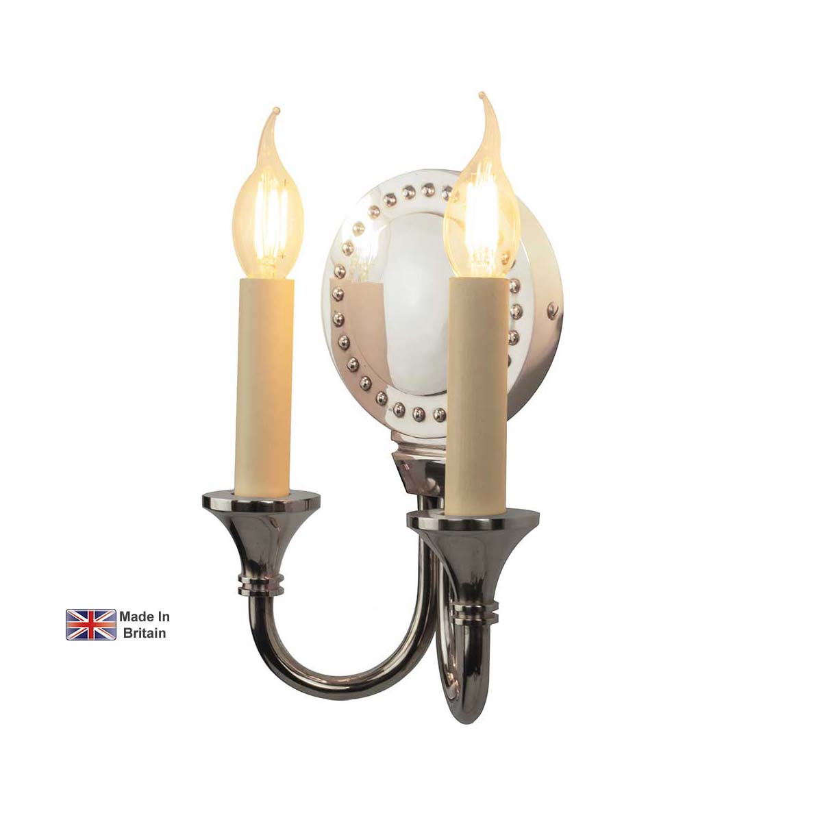 Opera Nickel Plated Solid Brass Period Twin Wall Light