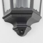 Alex Traditional Flush Outdoor Wall Lantern Black