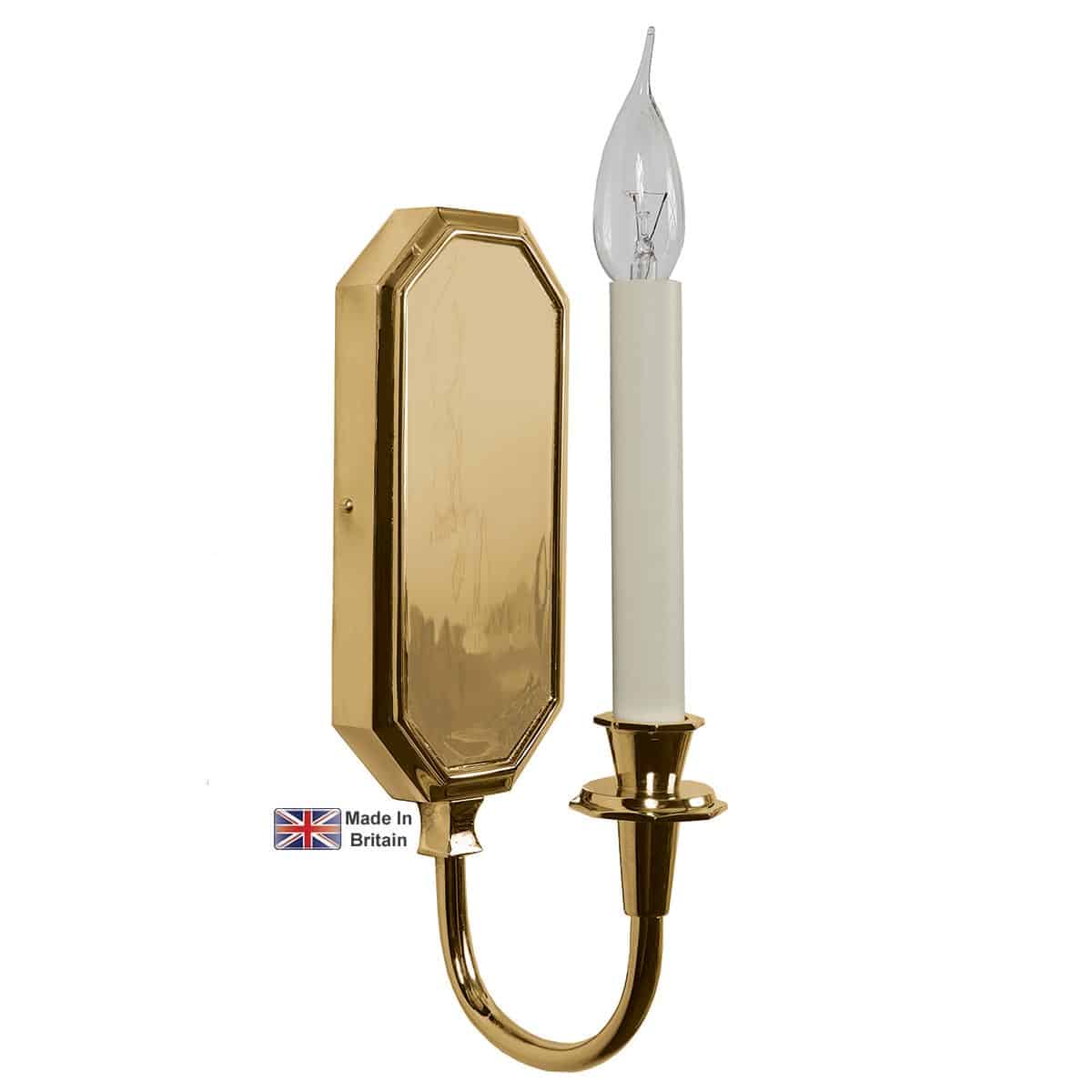 Valerie Single Georgian Wall Light Solid Brass Handmade