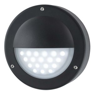 Bangor LED flush outdoor wall marker light in matt black main image