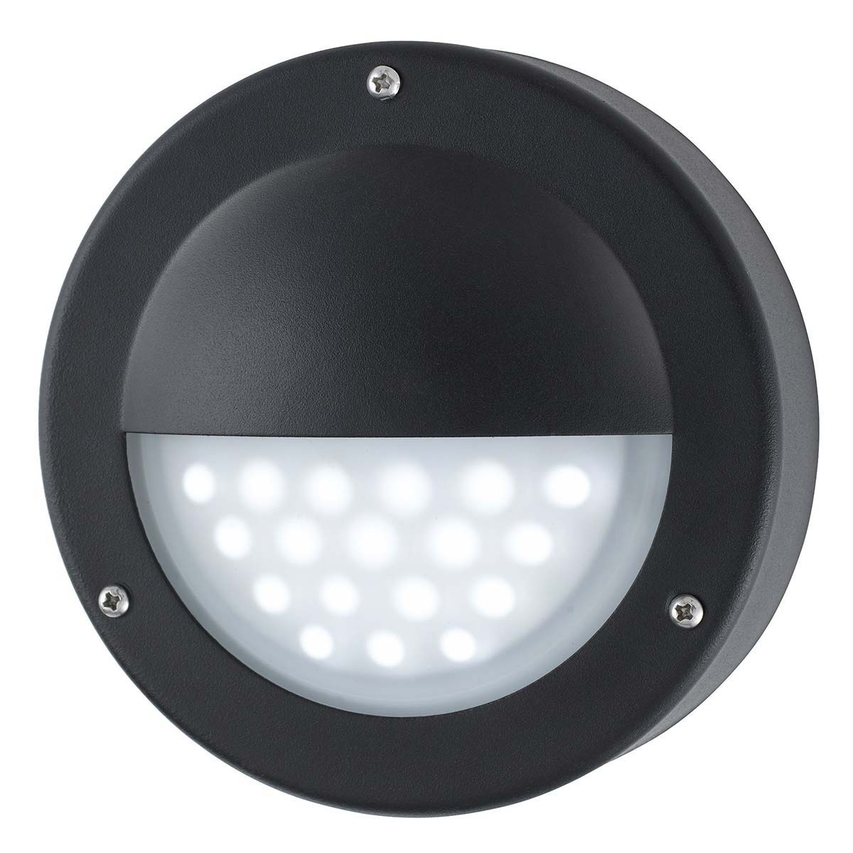 Bangor LED Flush Outdoor Wall Marker Light Black