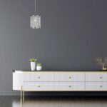 Elise Single Light Pendant Polished Chrome Crystal Glass