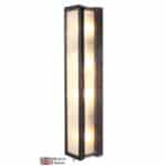 Ripple Large Outdoor Wall Light Solid Brass Frosted Glass