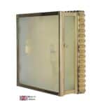 Ripple 2 Lamp Porch Light Solid Brass Frosted Glass Handmade