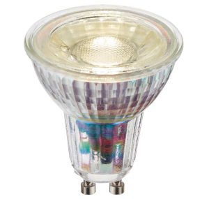 Dimmable SMD LED Glass GU10 Bulb Cool White 470 Lumen