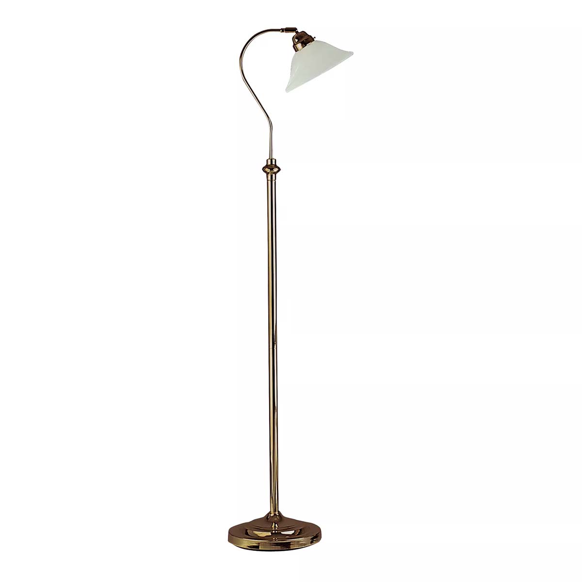 Traditional Antique Brass Adjustable Floor Lamp