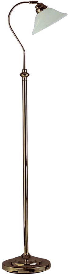 Traditional Antique Brass Adjustable Floor Lamp
