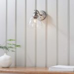 Hansen Switched Industrial Wall Light Brushed Silver
