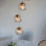 Endon Dimple 5 Light Cluster Pendant Brushed Brass