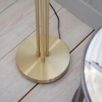 Endon Dimple 3 Light Floor Lamp Brushed Brass