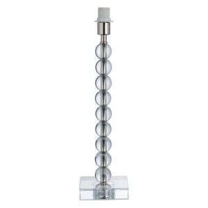 Adelie clear crystal table lamp base only on white background