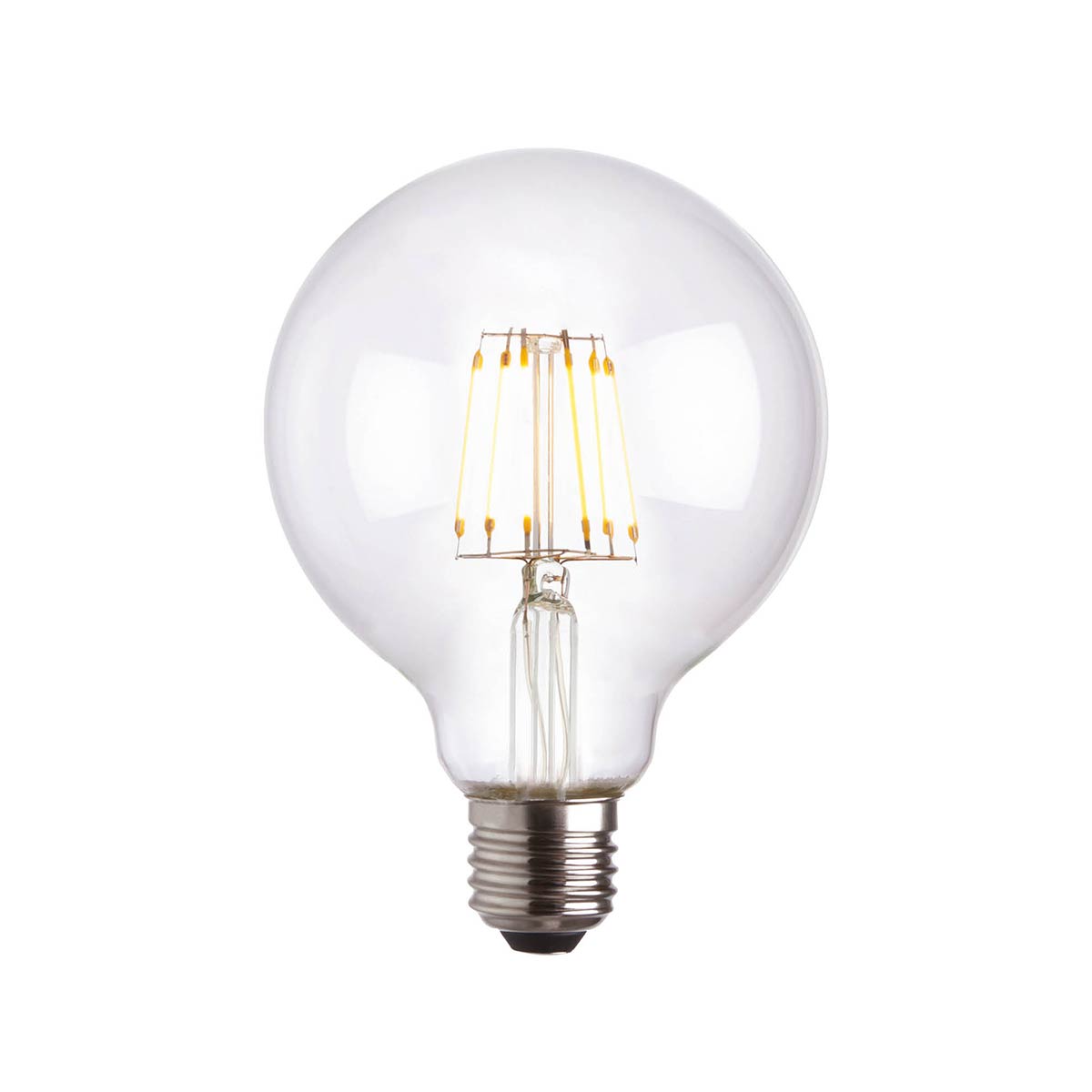 Dimmable 6W E27 LED 95mm Globe Light Bulb 650 Lumens 2700k