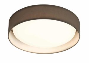 Gianna 18w LED 37cm flush ceiling light grey shade