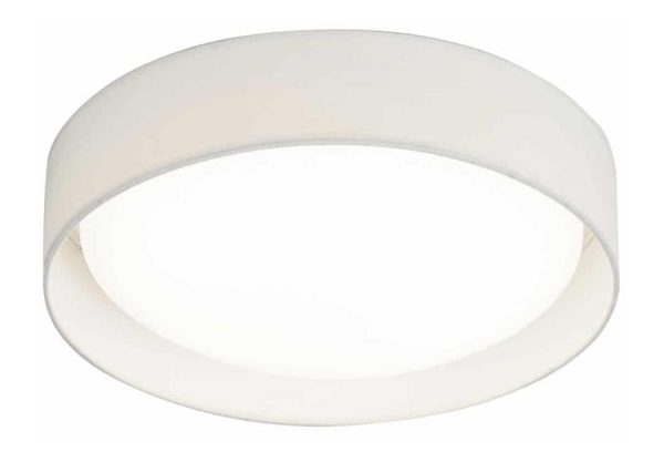 Gianna 18w LED 37cm flush ceiling light white shade