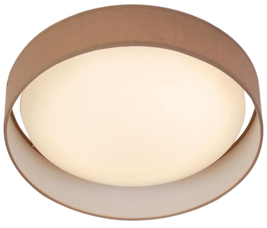 Gianna 25W LED 50cm Flush Mount Ceiling Light Brown Shade