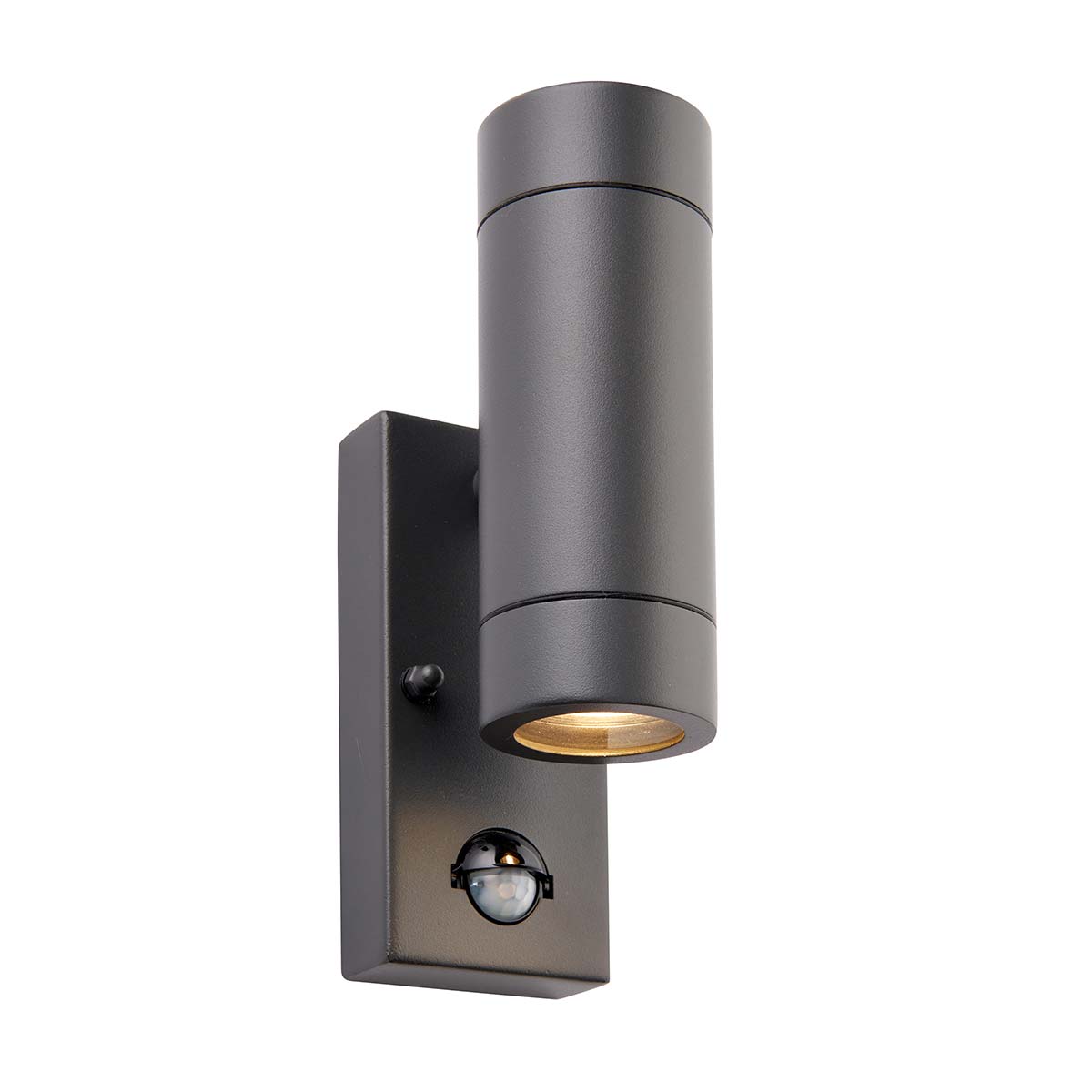 Palin 2 Light PIR Wall Light With Override Anthracite