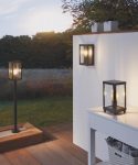 Alamonte 1 Black 1 Light Outdoor Box Lantern IP44