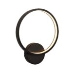 Endon Kieron Modern LED Outdoor Wall Light Textured Black
