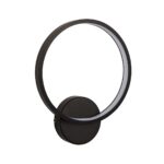 Endon Kieron Modern LED Outdoor Wall Light Textured Black