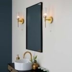 Talo Single Switched Bathroom Wall Light Satin Brass