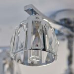 Ria 5 Arm Bathroom Ceiling Light Chrome / Crystal
