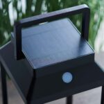Endon Linterna Large Solar Outdoor Table Lantern Black
