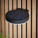 Endon Ebro Contemporary Solar PIR Outdoor Wall Light Black