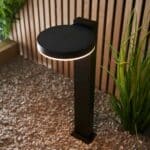 Endon Ebro 50cm Solar PIR Outdoor Post Light Black