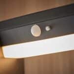 Endon Dannah Modern 80cm Solar Outdoor Post Light PIR Black